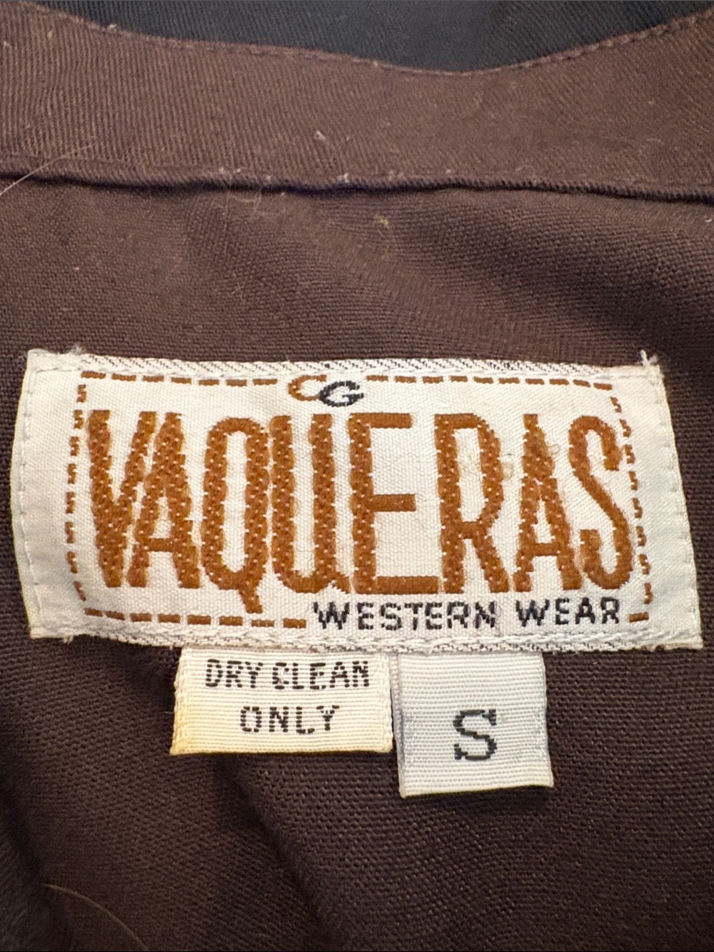 Vintage Brown Western pearl snap Shirt with gold tonal Floral Embroidery - Picture 10 of 11
